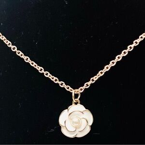 Camellia Flower Stylish Design Gold- Plated Lightweight Dainty Necklace